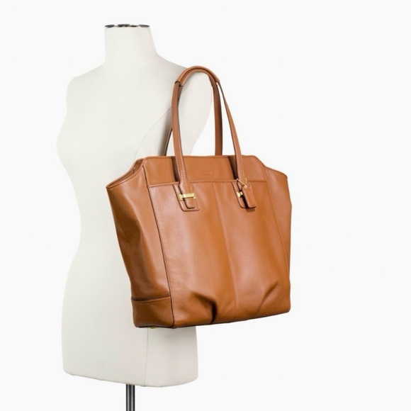 Brown Coach Leather Tote Bag - Picture 2 of 11